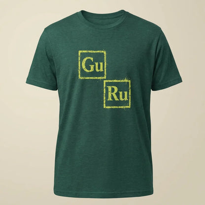 GURU Heather Emerald tee, plain product shot