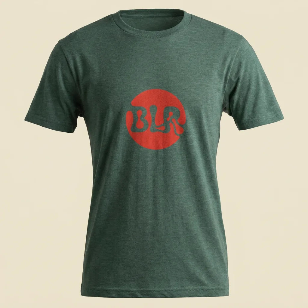 BLR Heather Forest tee, plain product shot