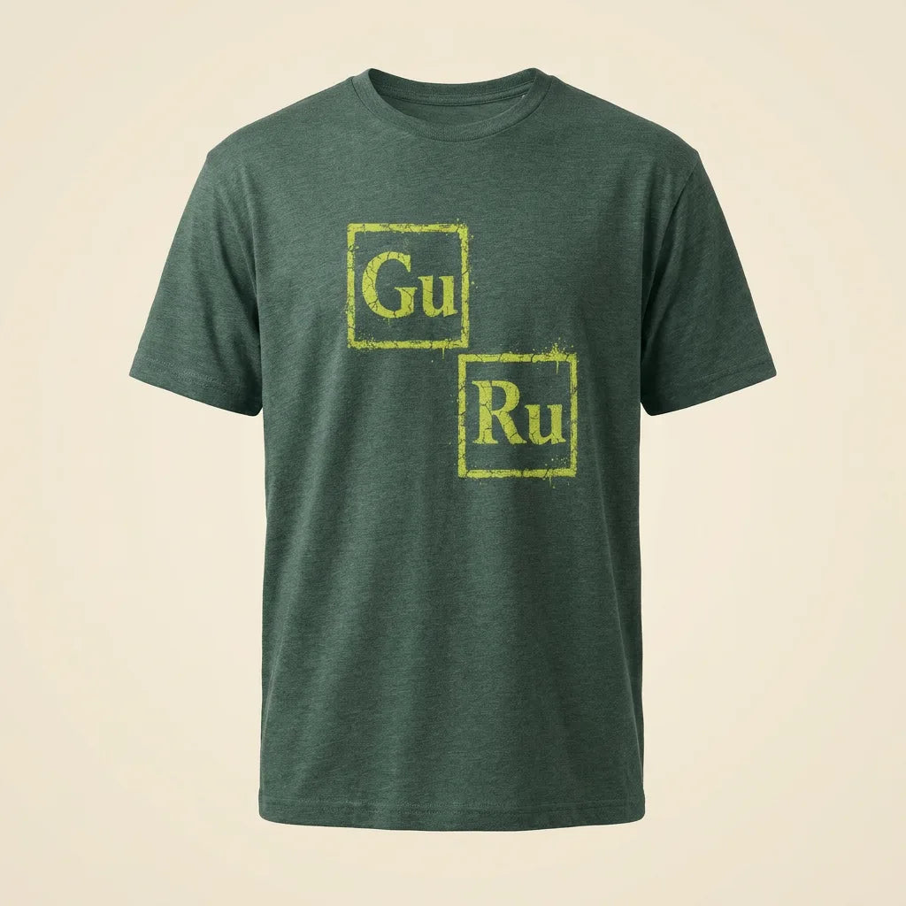 GURU Heather Forest tee, plain product shot