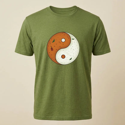 Sambar + Chutney Heather Green tee, plain product shot