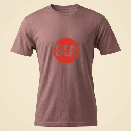 BLR Heather Mauve tee, plain product shot