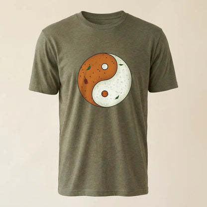 Sambar + Chutney Heather Olive tee, plain product shot