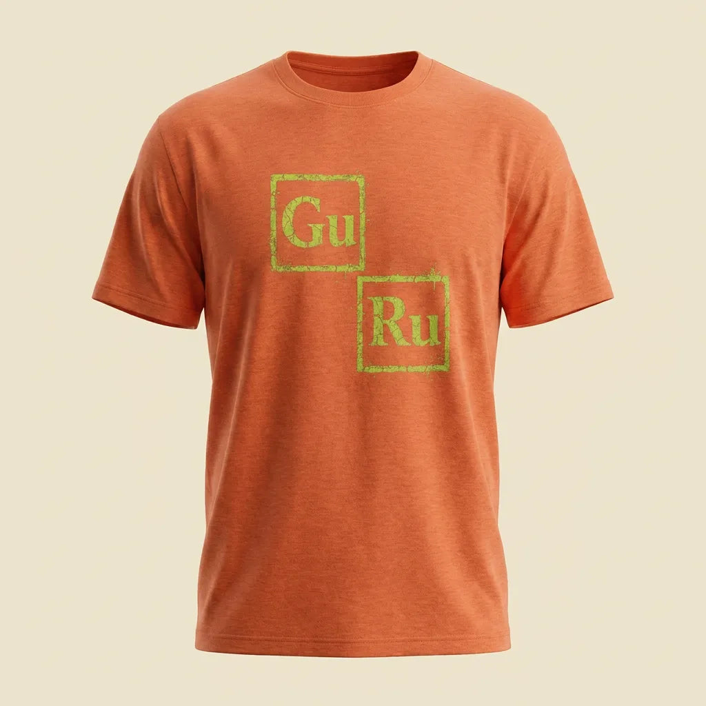GURU Heather Orange tee, plain product shot
