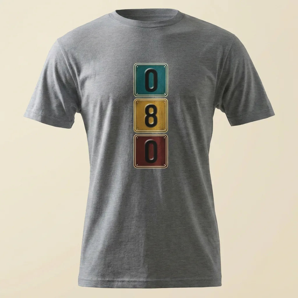 080 Heather Storm tee, plain product shot
