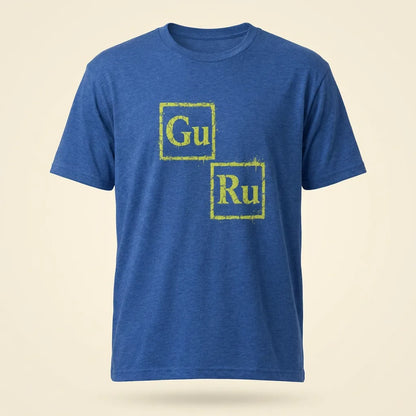 GURU Heather True Royal tee, plain product shot