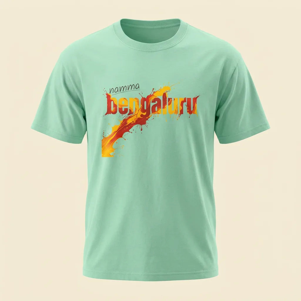 Namma Bengaluru island reef tee, plain product shot