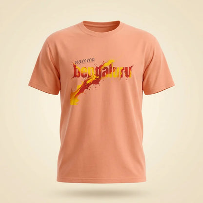 Namma Bengaluru melon tee, plain product shot
