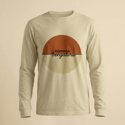 Bengaluru Sundown Natural tee, plain product shot