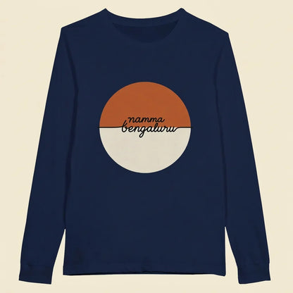 Bengaluru Sundown Navy tee, plain product shot