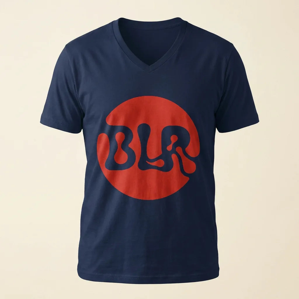 BLR Navy tee, plain product shot