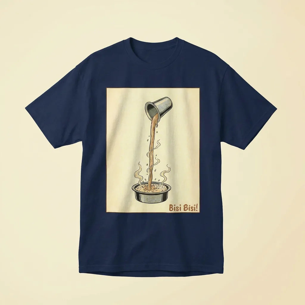 Bisi Bisi Navy tee, plain product shot