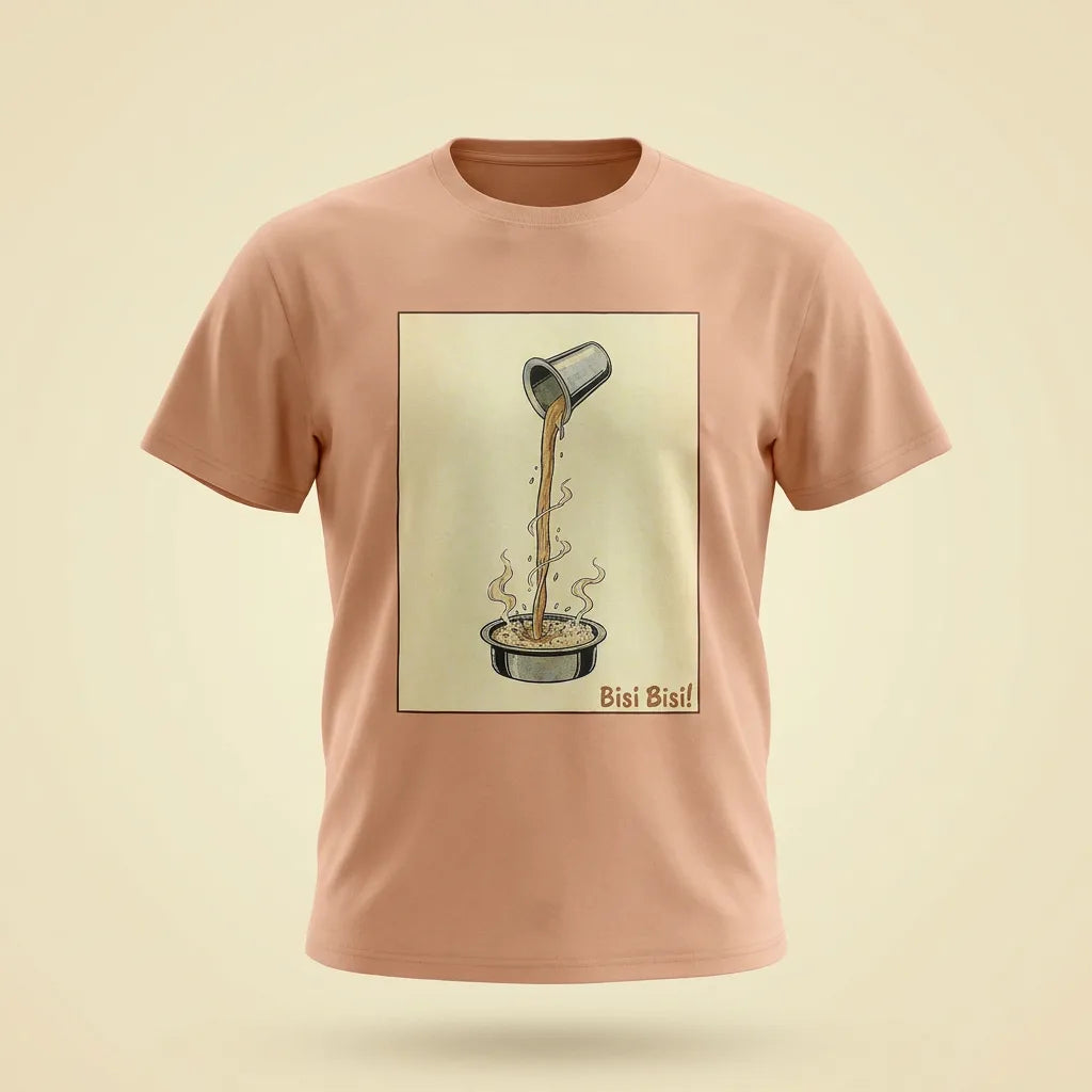 Bisi Bisi peachy tee, plain product shot