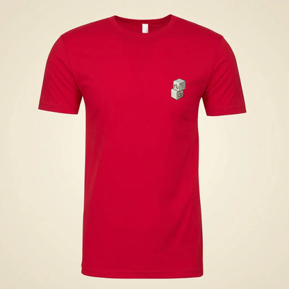 Guru Red tee, plain product shot