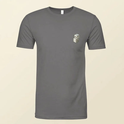 Guru stone gray tee, plain product shot
