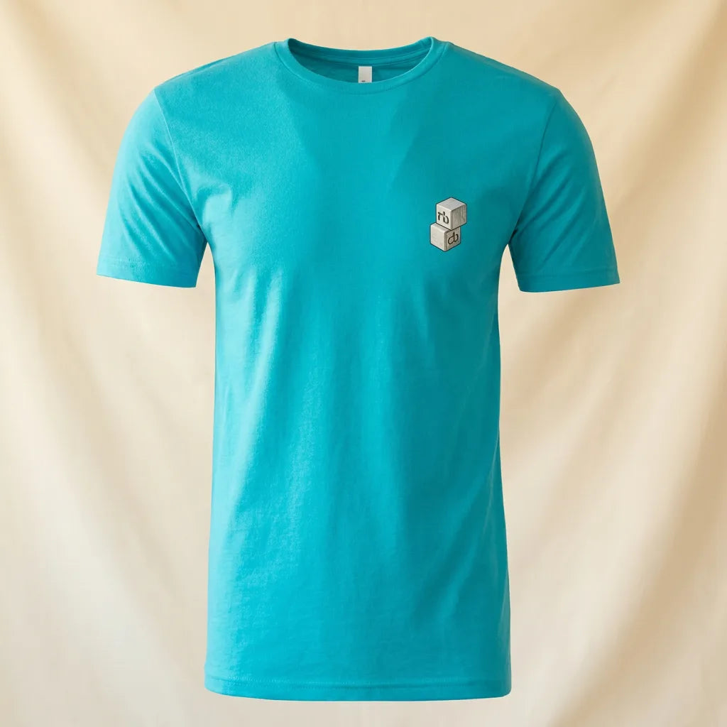 Guru Tahiti Blue tee, plain product shot