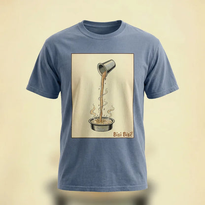 Bisi Bisi washed denim tee, plain product shot