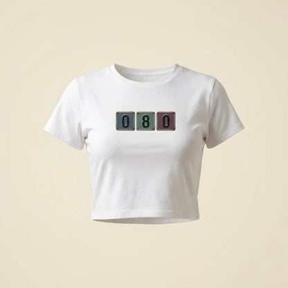 080 White tee, plain product shot