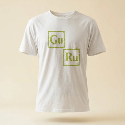 GURU White tee, plain product shot