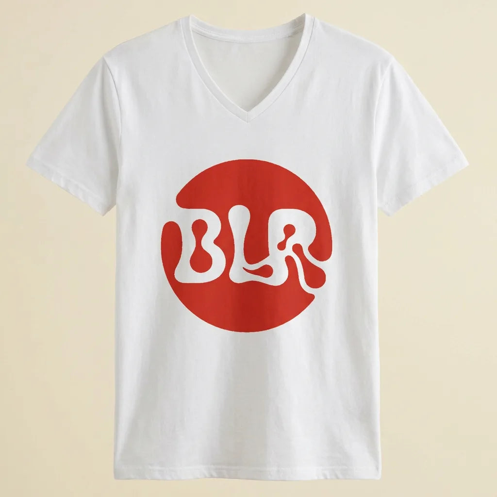 BLR White tee, plain product shot