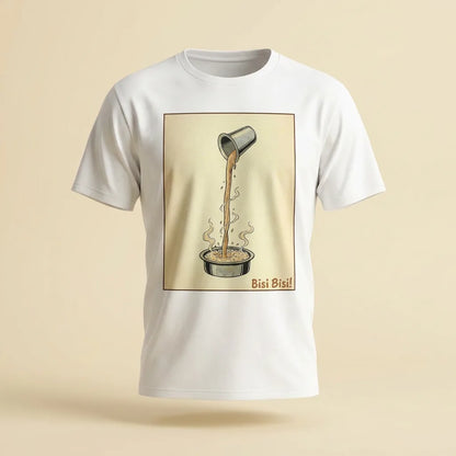 Bisi Bisi White tee, plain product shot