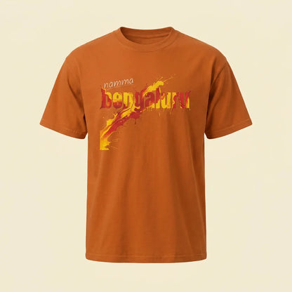 Namma Bengaluru yam tee, plain product shot