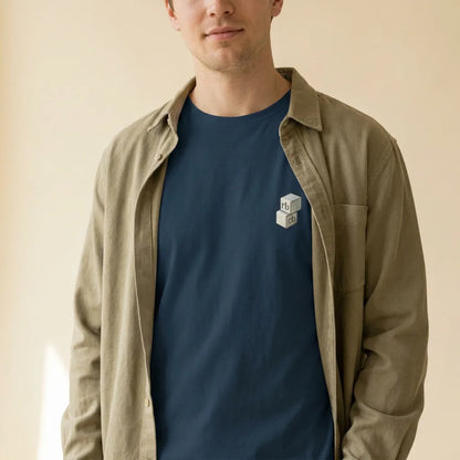 Guru tee styled with an open overshirt